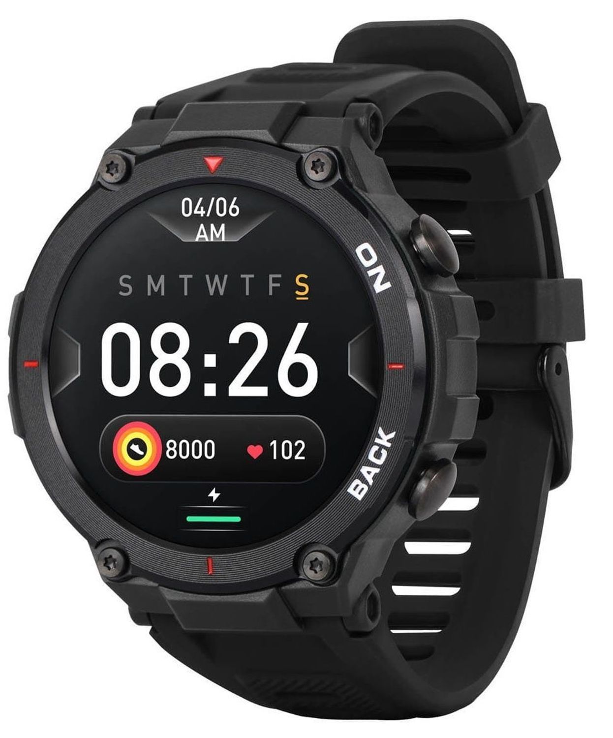Smartwatch męski Garett GRS czarny dla aktywnych. Męski smartwatch Garett. Męski smartwatch sportowy. Smartwatch męski Garett idealny na prezent.  (2).jpg